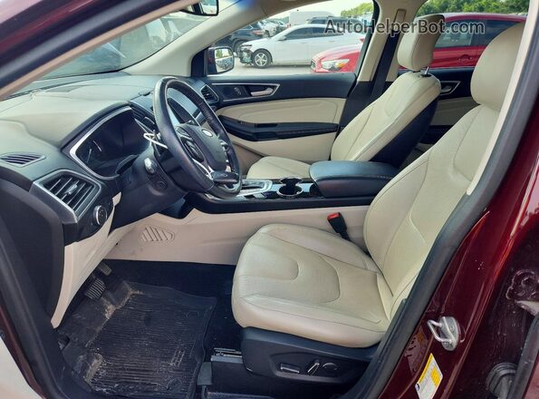 2FMPK4K85HBB78320 2017 FORD EDGE Burgundy Vista interior delantera