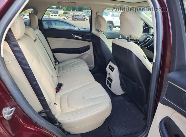 2FMPK4K85HBB78320 2017 FORD EDGE Burgundy Vista interior trasera