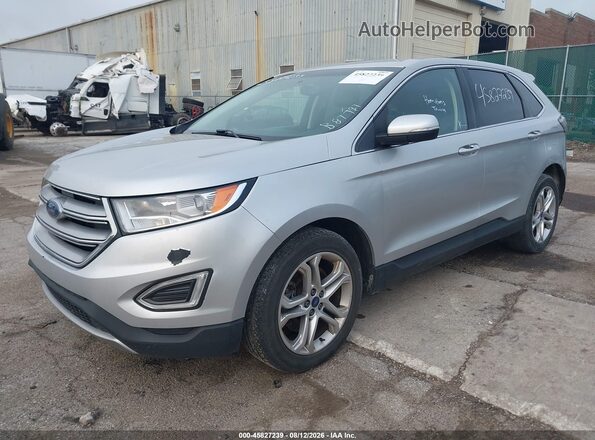 2FMPK4K85JBB87797 2018 FORD EDGE Silver Передня ліва чверть