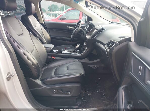 2FMPK4K85JBB87797 2018 FORD EDGE Silver Вид салону спереду