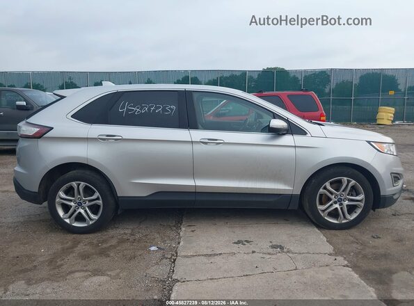 2FMPK4K85JBB87797 2018 FORD EDGE Silver Вид задньої частини салону