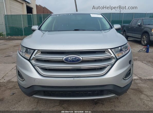 2FMPK4K85JBB87797 2018 FORD EDGE Silver Вид щитка приладів