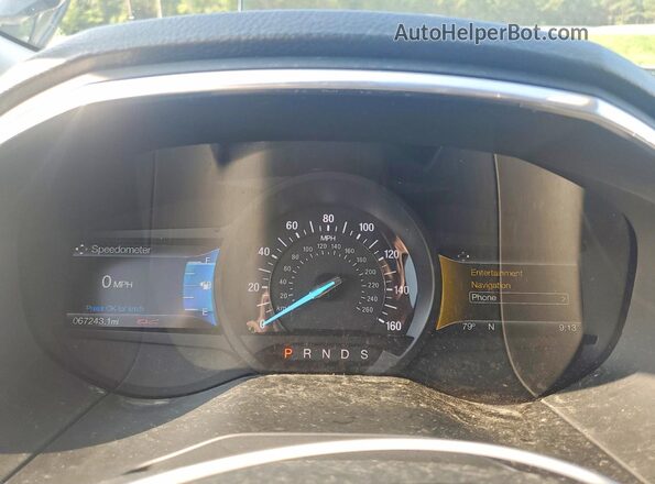 2FMPK4K86GBC48857 2016 FORD EDGE Black Widok zestawu wskaźników