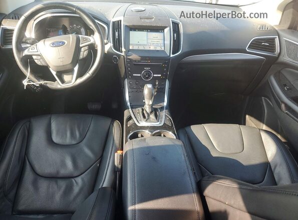 2FMPK4K86GBC48857 2016 FORD EDGE Black Widok deski rozdzielczej