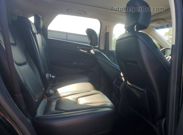2FMPK4K86GBC48857 2016 FORD EDGE Black Widok wnętrza z tyłu