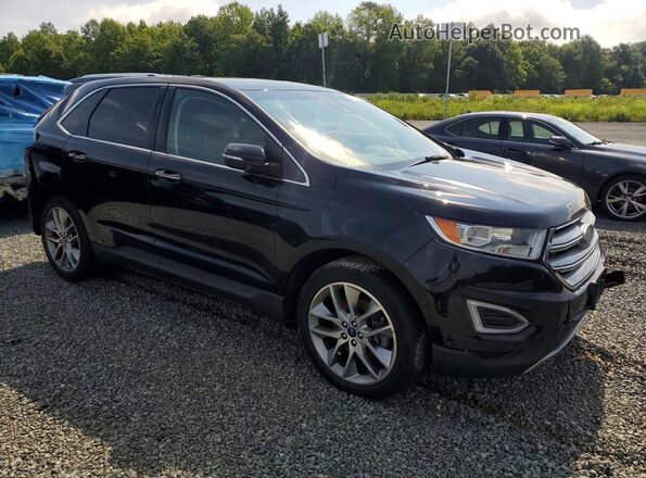 2FMPK4K86GBC48857 2016 FORD EDGE Black Przód prawy