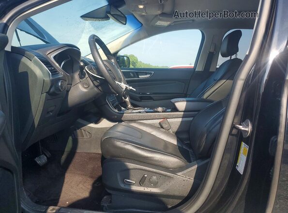 2FMPK4K86GBC48857 2016 FORD EDGE Black Widok wnętrza z przodu