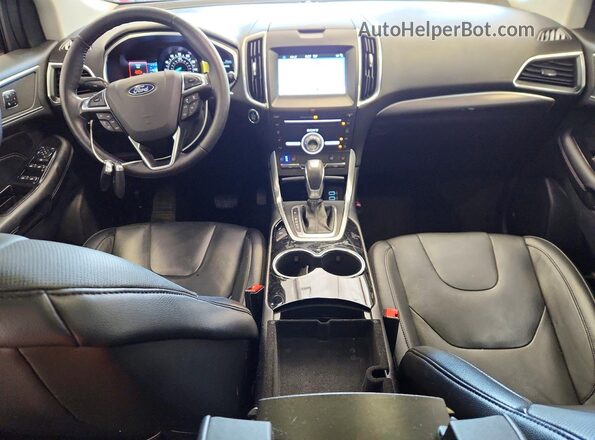 2FMPK4K86JBB72810 2018 FORD EDGE White Вид панелі приладів