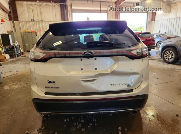 2FMPK4K86JBB72810 2018 FORD EDGE White Вид ззаду
