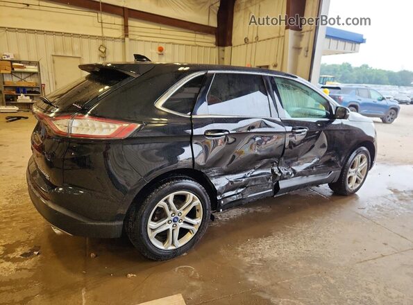 2FMPK4K86JBC46355 2018 FORD EDGE Черный Задняя правая четверть