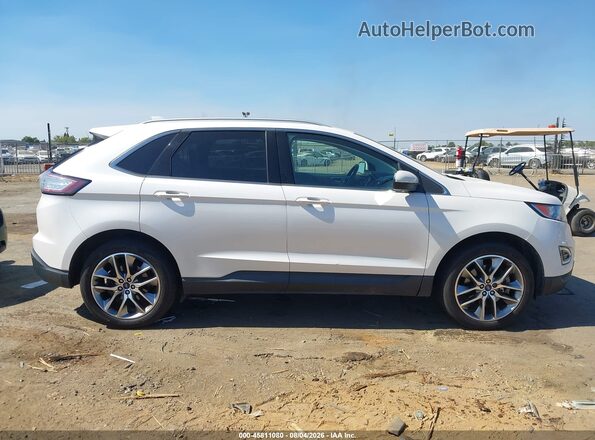 2FMPK4K87GBC21375 2016 FORD EDGE White უკანა სალონის ხედი