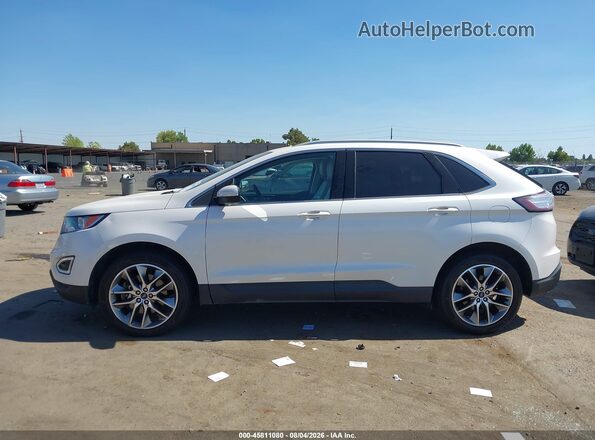 2FMPK4K87GBC21375 2016 FORD EDGE White სალონის 360-გრადუსიანი ხედი