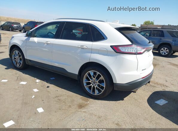 2FMPK4K87GBC21375 2016 FORD EDGE White უკანა მარცხენა