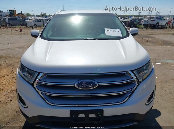 2FMPK4K87GBC21375 2016 FORD EDGE White ხელსაწყოთა პანელის ხედი