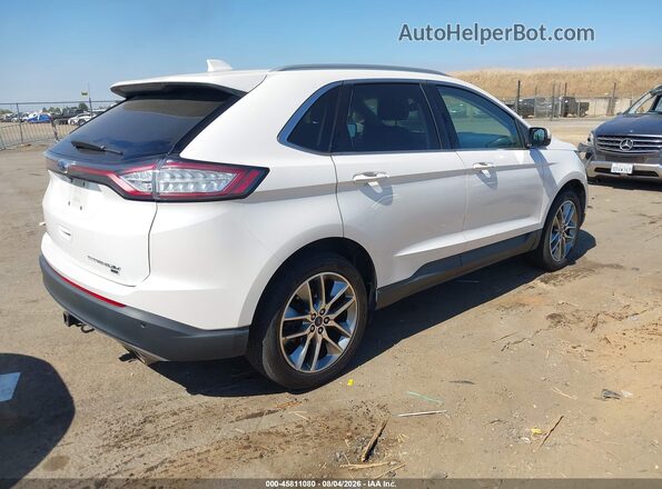 2FMPK4K87GBC21375 2016 FORD EDGE White უკანა მარჯვენა