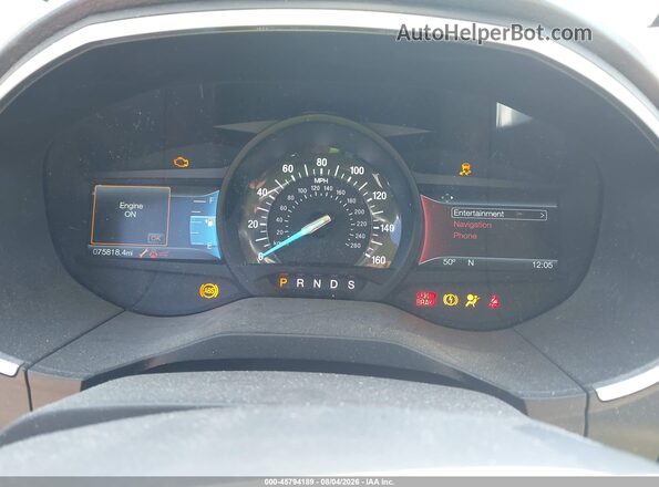 2FMPK4K89GBC36363 2016 FORD EDGE Бордовый Вид задних сидений