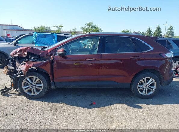 2FMPK4K89GBC36363 2016 FORD EDGE Бордовый Панорамный вид салона 360°