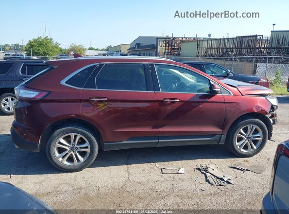 2FMPK4K89GBC36363 2016 FORD EDGE Бордовый Вид задней части салона