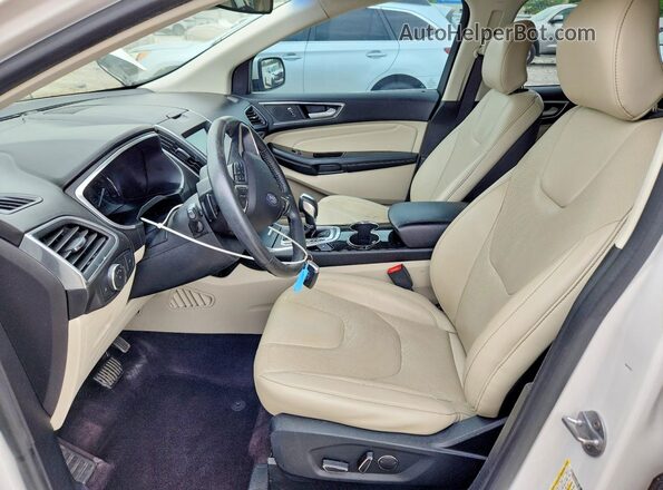 2FMPK4K89HBB40847 2017 FORD EDGE White Вид салону спереду