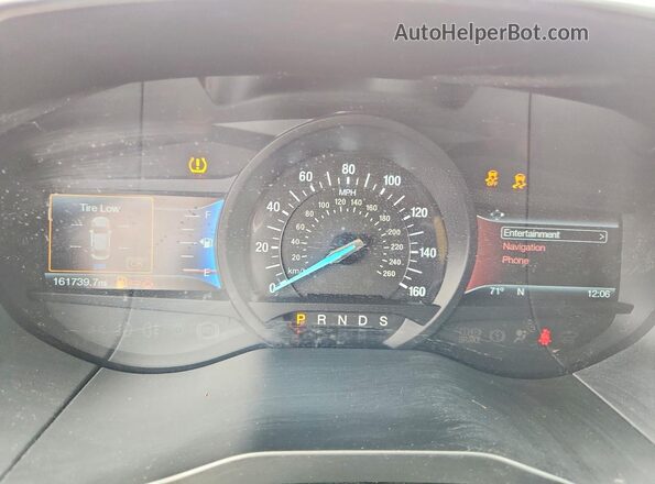 2FMPK4K89HBB40847 2017 FORD EDGE White Вид щитка приладів