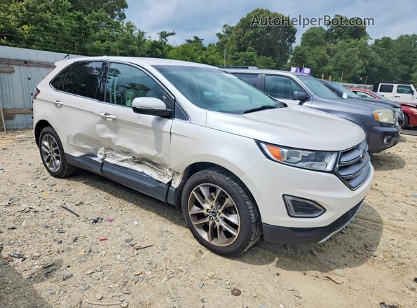 2FMPK4K8XGBB76495 2016 FORD EDGE White წინა მარჯვენა