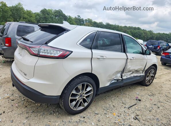 2FMPK4K8XGBB76495 2016 FORD EDGE White უკანა მარჯვენა