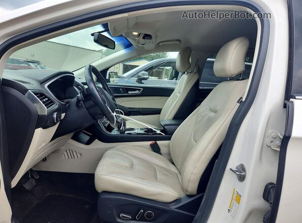 2FMPK4K8XGBB76495 2016 FORD EDGE White წინა სალონის ხედი