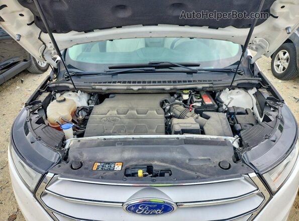 2FMPK4K8XGBB76495 2016 FORD EDGE White ძრავის განყოფილების ხედი
