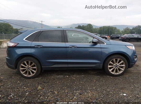 2FMPK4K8XJBC45516 2018 FORD EDGE Blue უკანა სალონის ხედი