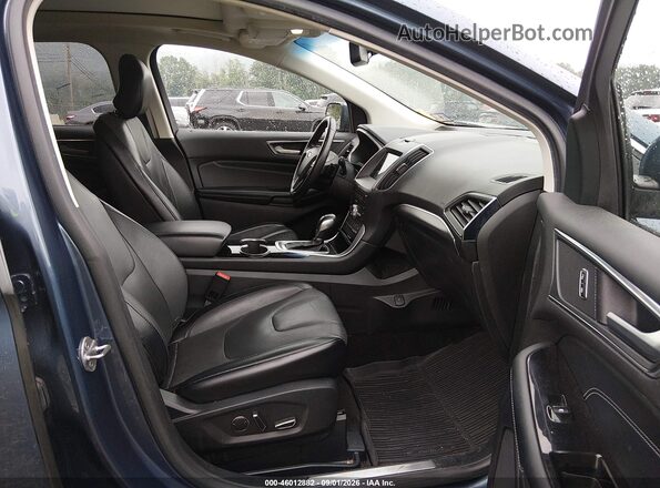 2FMPK4K8XJBC45516 2018 FORD EDGE Blue წინა სალონის ხედი
