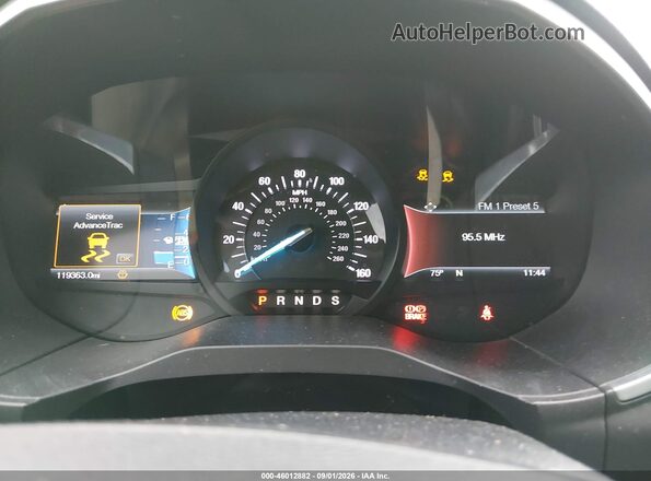 2FMPK4K8XJBC45516 2018 FORD EDGE Blue უკანა სავარძლების ხედი
