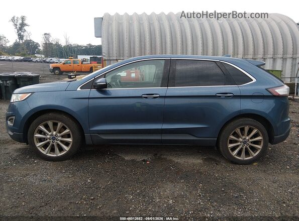 2FMPK4K8XJBC45516 2018 FORD EDGE Blue სალონის 360-გრადუსიანი ხედი