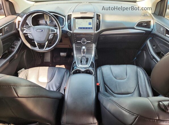 2FMPK4K90GBB06576 2016 FORD EDGE Gray Vista del salpicadero