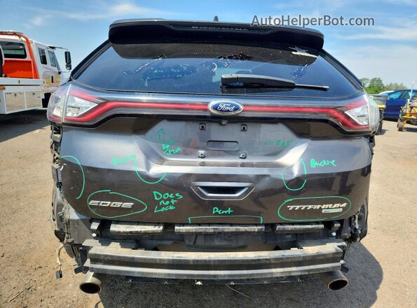 2FMPK4K90GBB06576 2016 FORD EDGE Gray Vista trasera