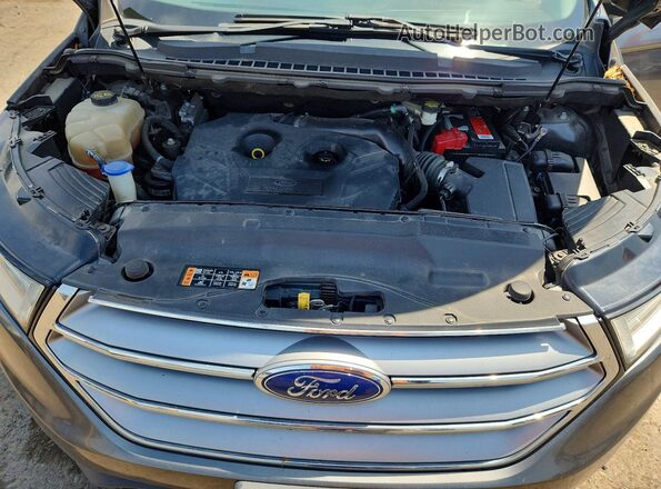 2FMPK4K90GBB06576 2016 FORD EDGE Gray Vista del compartimento del motor