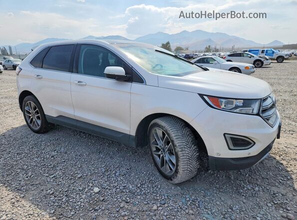 2FMPK4K90HBC64501 2017 FORD EDGE White Передня права чверть