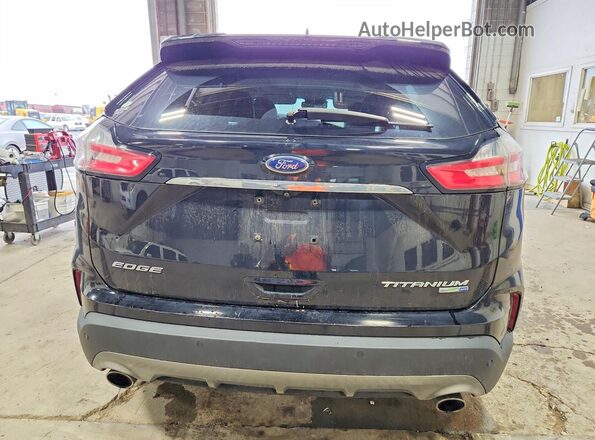 2FMPK4K90KBB54006 2019 FORD EDGE Black Вид ззаду