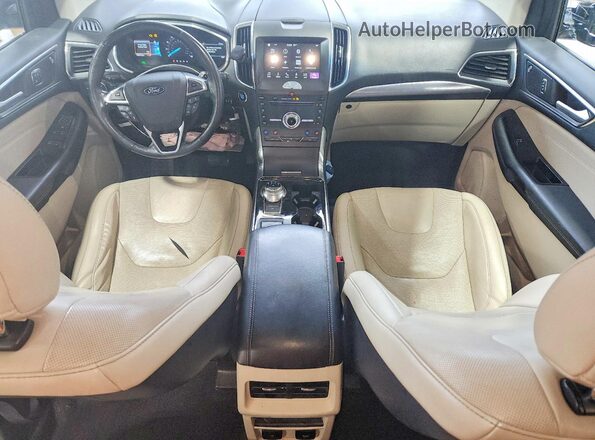 2FMPK4K90KBB54006 2019 FORD EDGE Black Вид панелі приладів