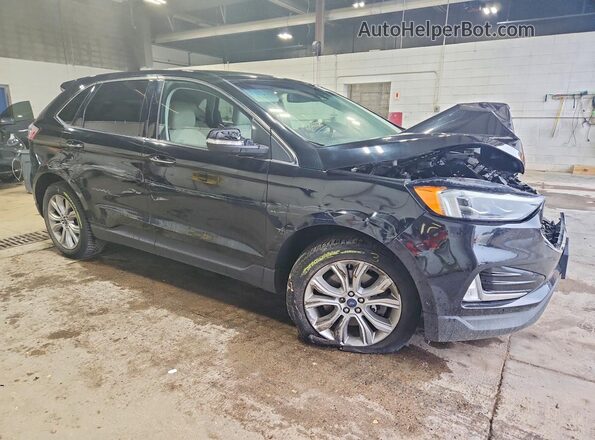 2FMPK4K90KBB54006 2019 FORD EDGE Black Передня права чверть