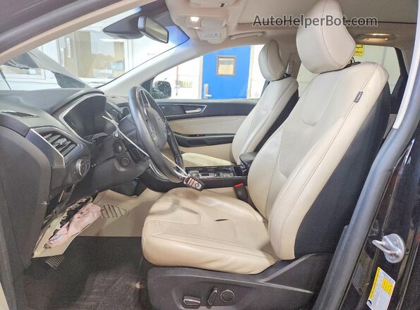 2FMPK4K90KBB54006 2019 FORD EDGE Black Вид салону спереду