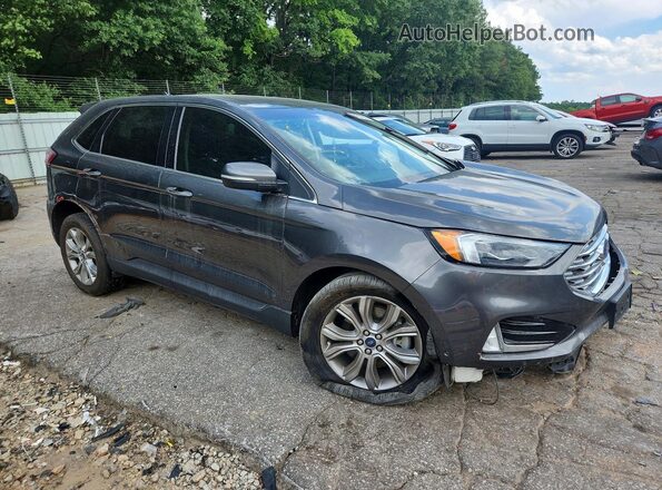 2FMPK4K90KBC21011 2019 FORD EDGE Charcoal Delantero derecho
