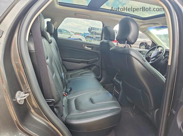 2FMPK4K90KBC21011 2019 FORD EDGE Charcoal Vista de los asientos traseros