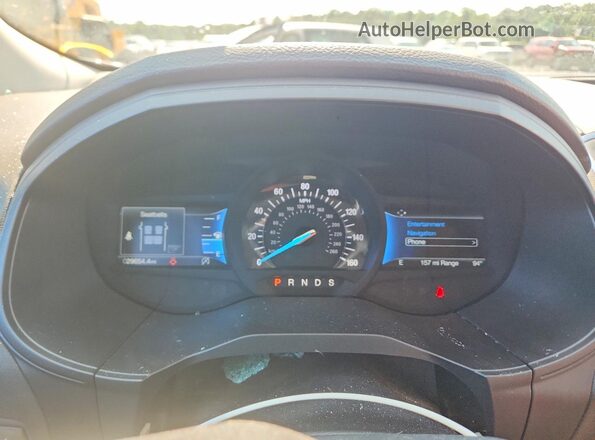 2FMPK4K90NBA00481 2022 FORD EDGE White ხელსაწყოთა პანელის ხედი