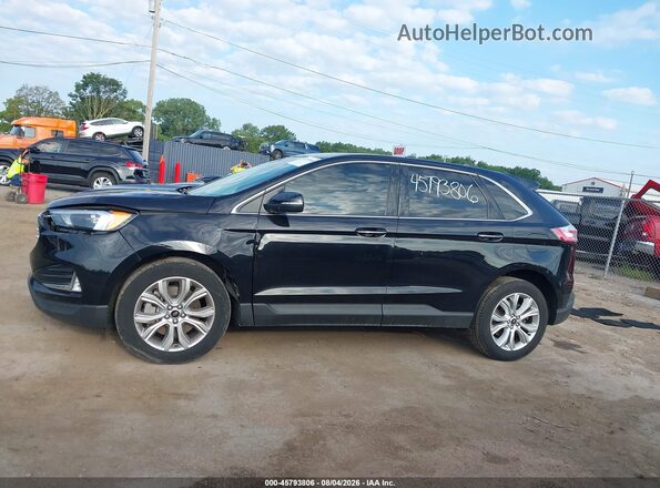 2FMPK4K90PBA19230 2023 FORD EDGE Black Widok wnętrza 360 stopni