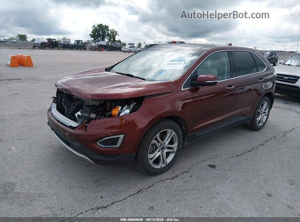 2FMPK4K91GBB40249 2016 FORD EDGE Brown Przód lewy