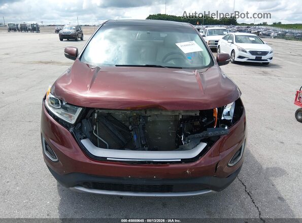 2FMPK4K91GBB40249 2016 FORD EDGE Brown Widok z przodu