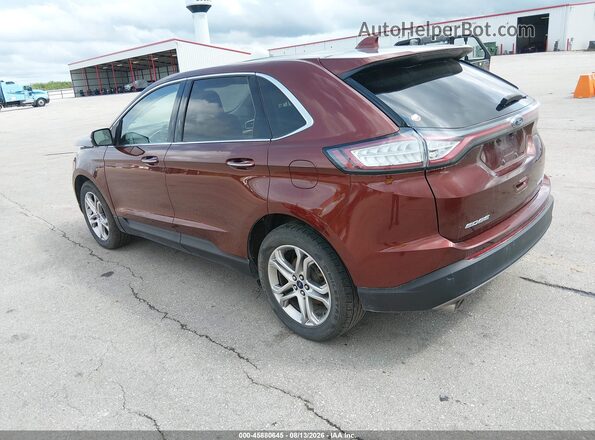 2FMPK4K91GBB40249 2016 FORD EDGE Brown Tył lewy