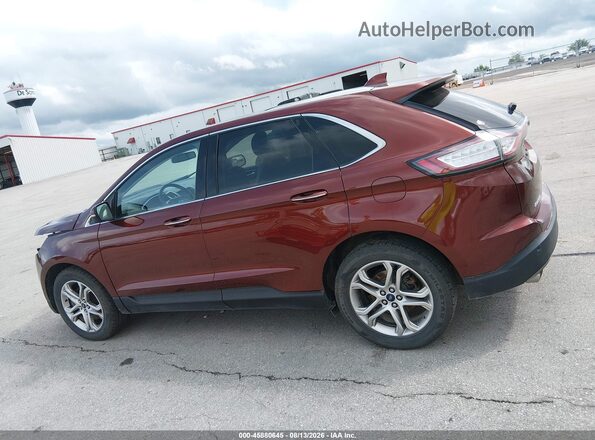 2FMPK4K91GBB40249 2016 FORD EDGE Brown Widok wnętrza 360 stopni