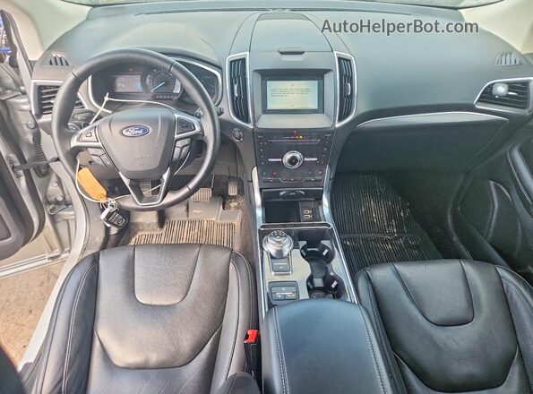 2FMPK4K91KBB87340 2019 FORD EDGE Silver Առջևի վահանակի տեսք