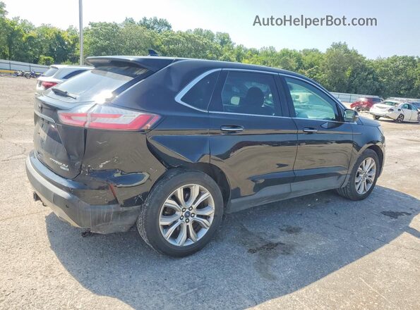2FMPK4K91KBB97530 2019 FORD EDGE Черный Задняя правая четверть